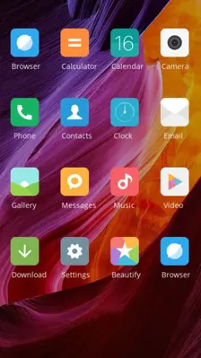 Theme for Mi 5 HD Abstract Colorful Mountain android App screenshot 1